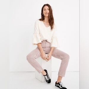 Madewell The High-Rise Slim Boyjean in Luca Stripe Size 26